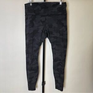 LuluLemon Wunder Train Camo Leggings Size XL Women’s